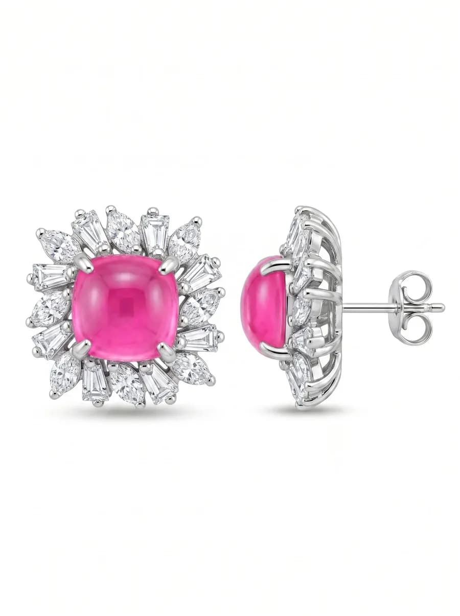 Bloom Earrings — Light Pink