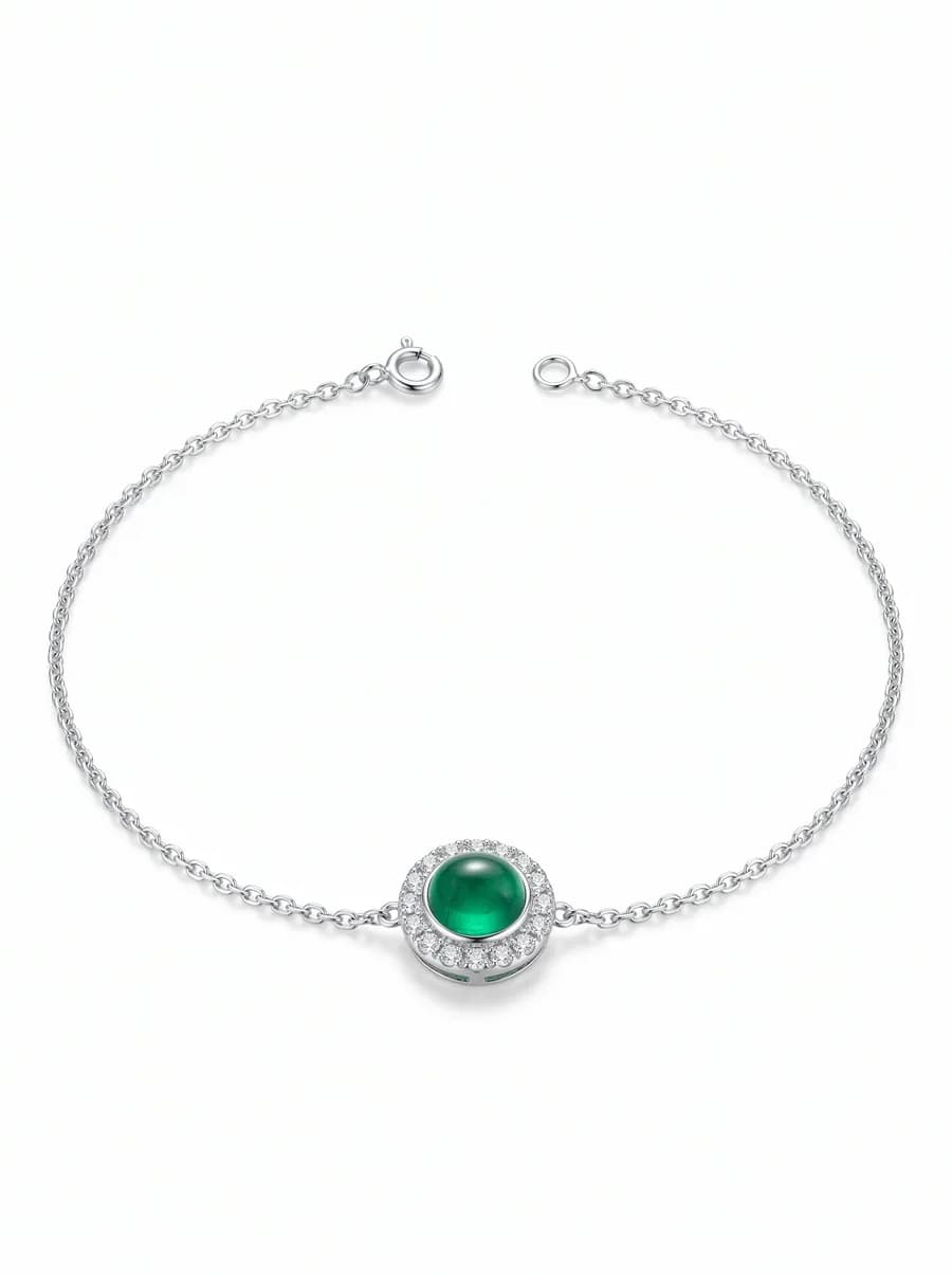 Solitaire Bracelet — Emerald