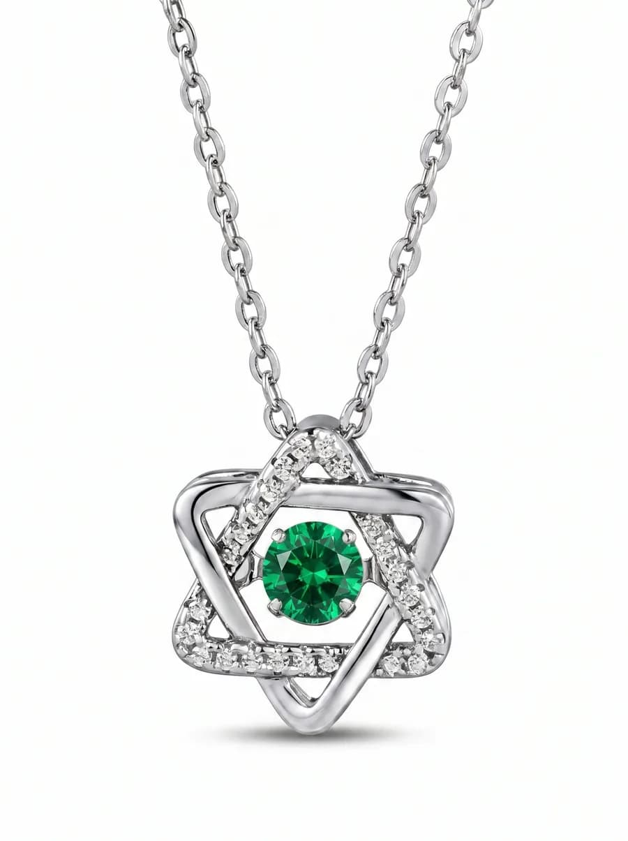 Star Pendant — Emerald