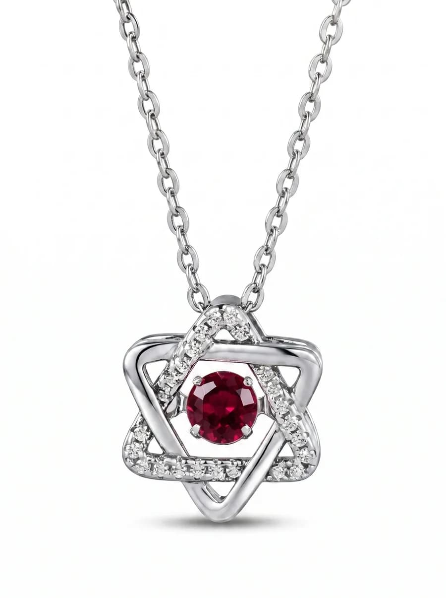 Star Pendant — Ruby