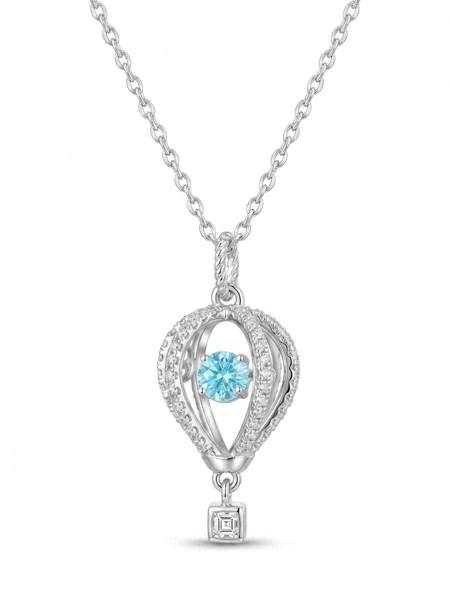 Lantern Pendant — Light Blue Sapphire