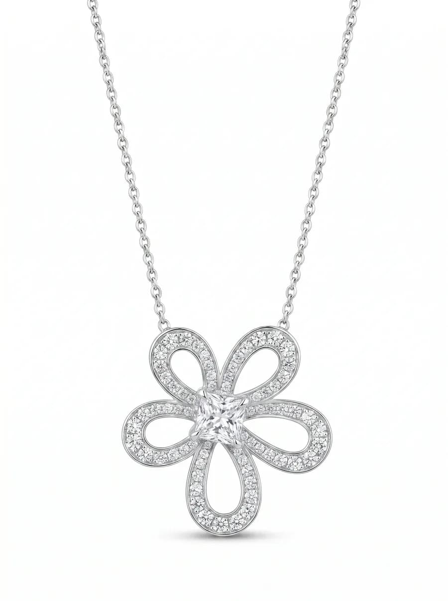 Fleur Pendant — Diamond