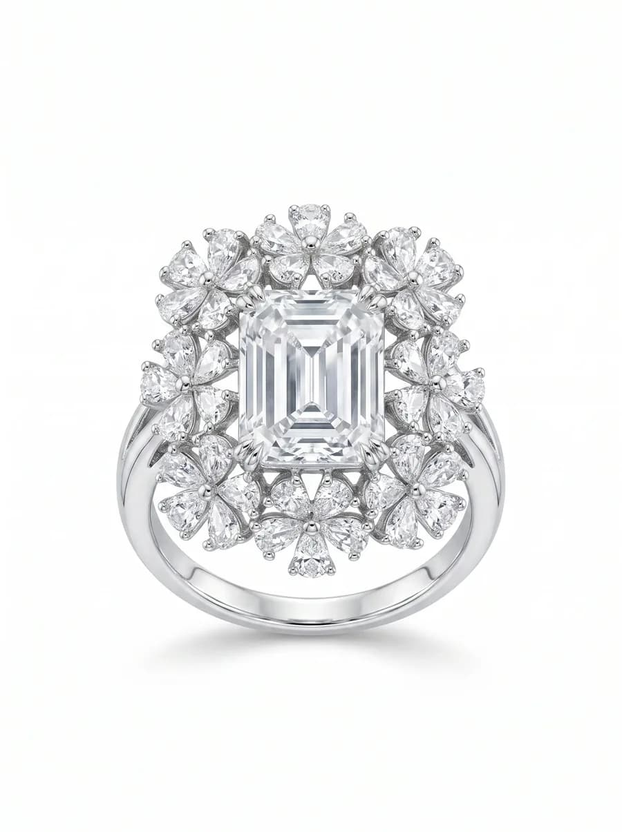 Cushion Halo Ring — Diamond