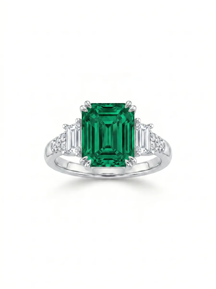 Trilogy Ring — Emerald