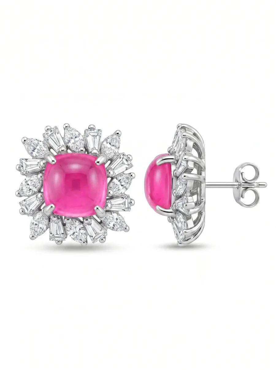 Bloom Earrings — Light Pink
