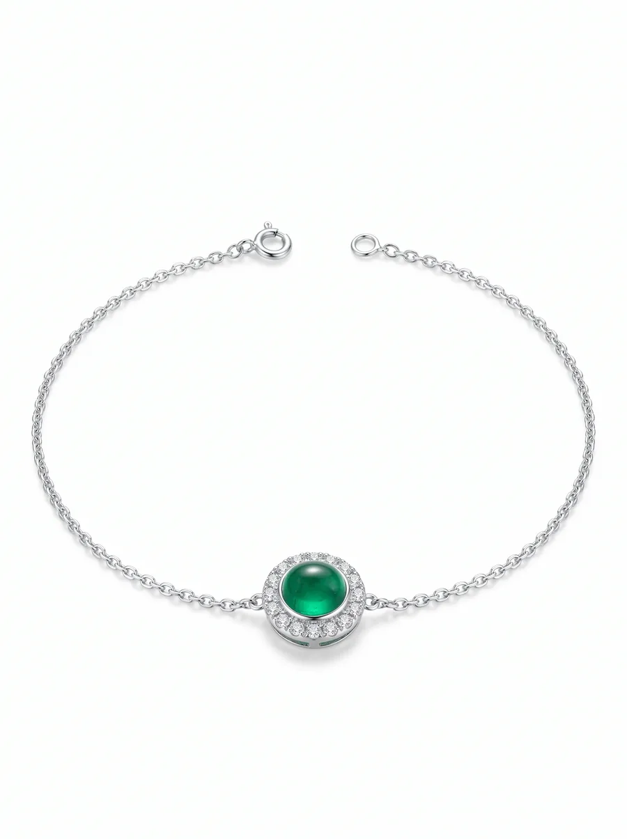 Solitaire Bracelet — Emerald