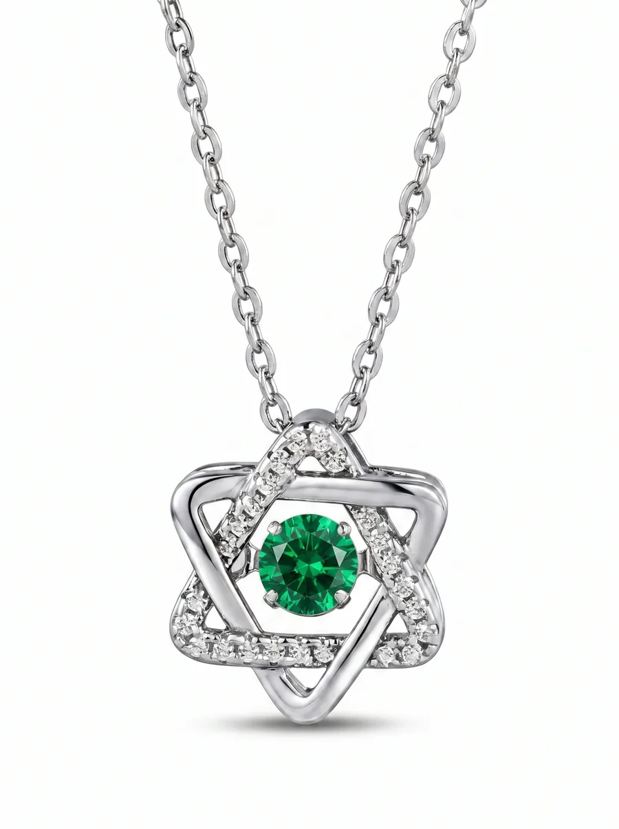 Star Pendant — Emerald
