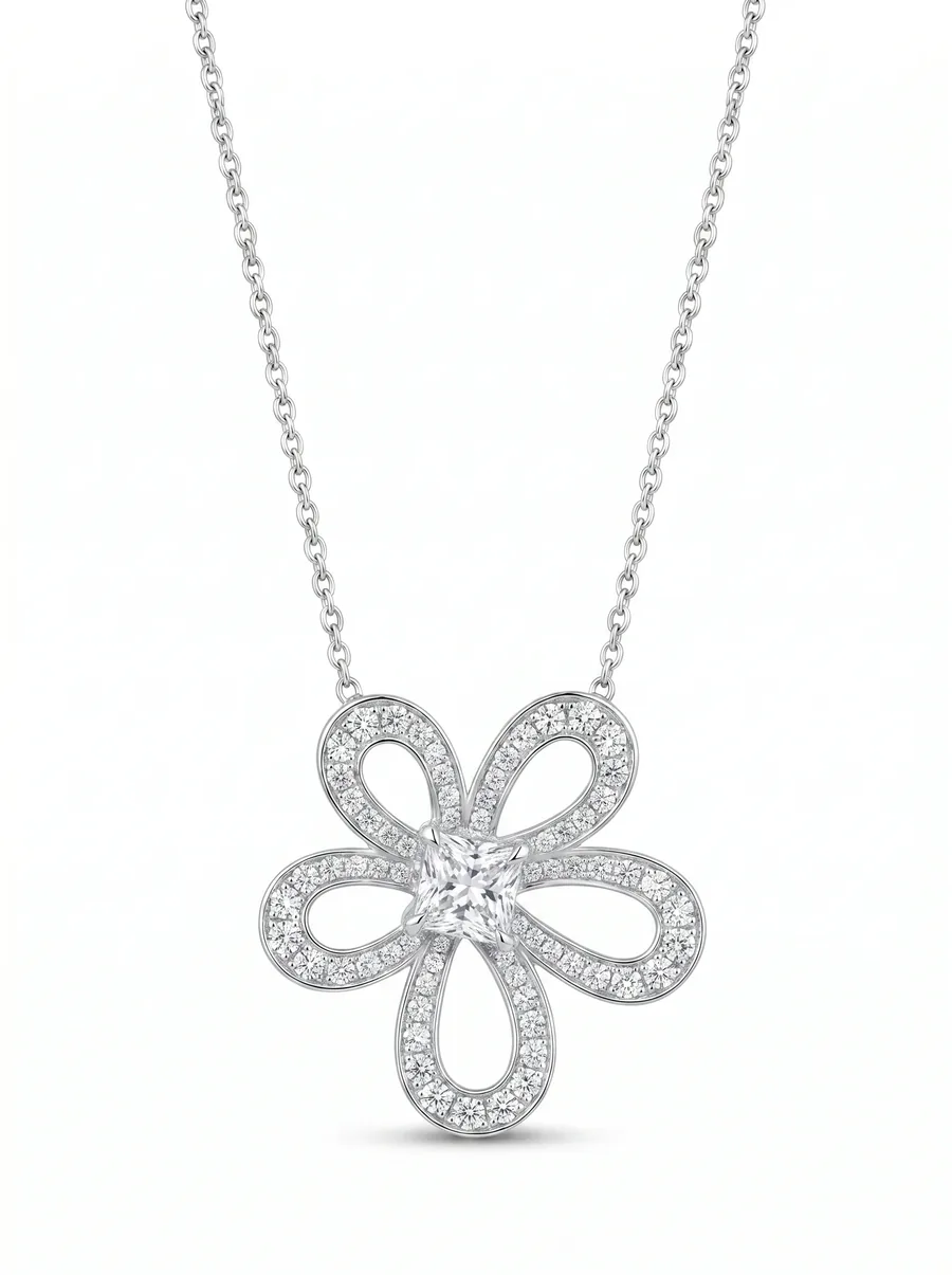 Fleur Pendant — Diamond