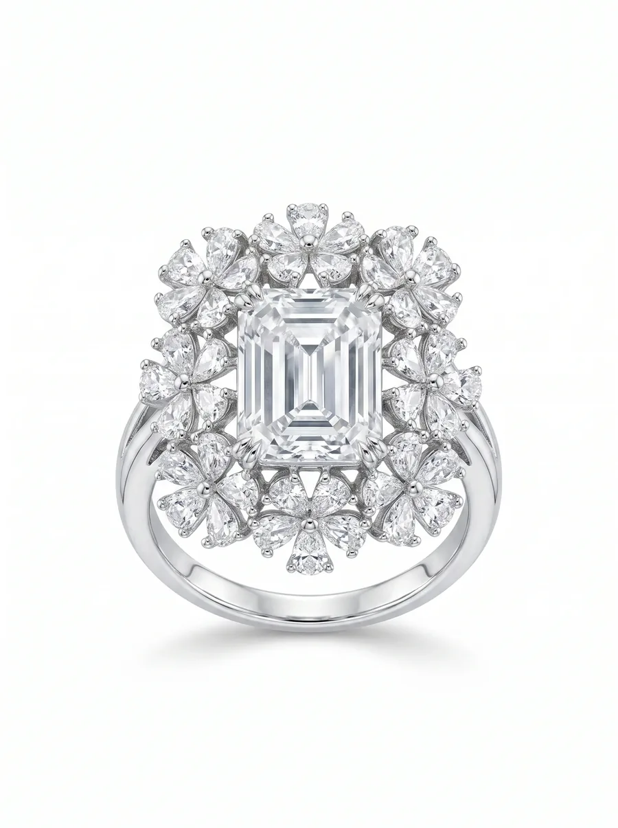 Cushion Halo Ring — Diamond