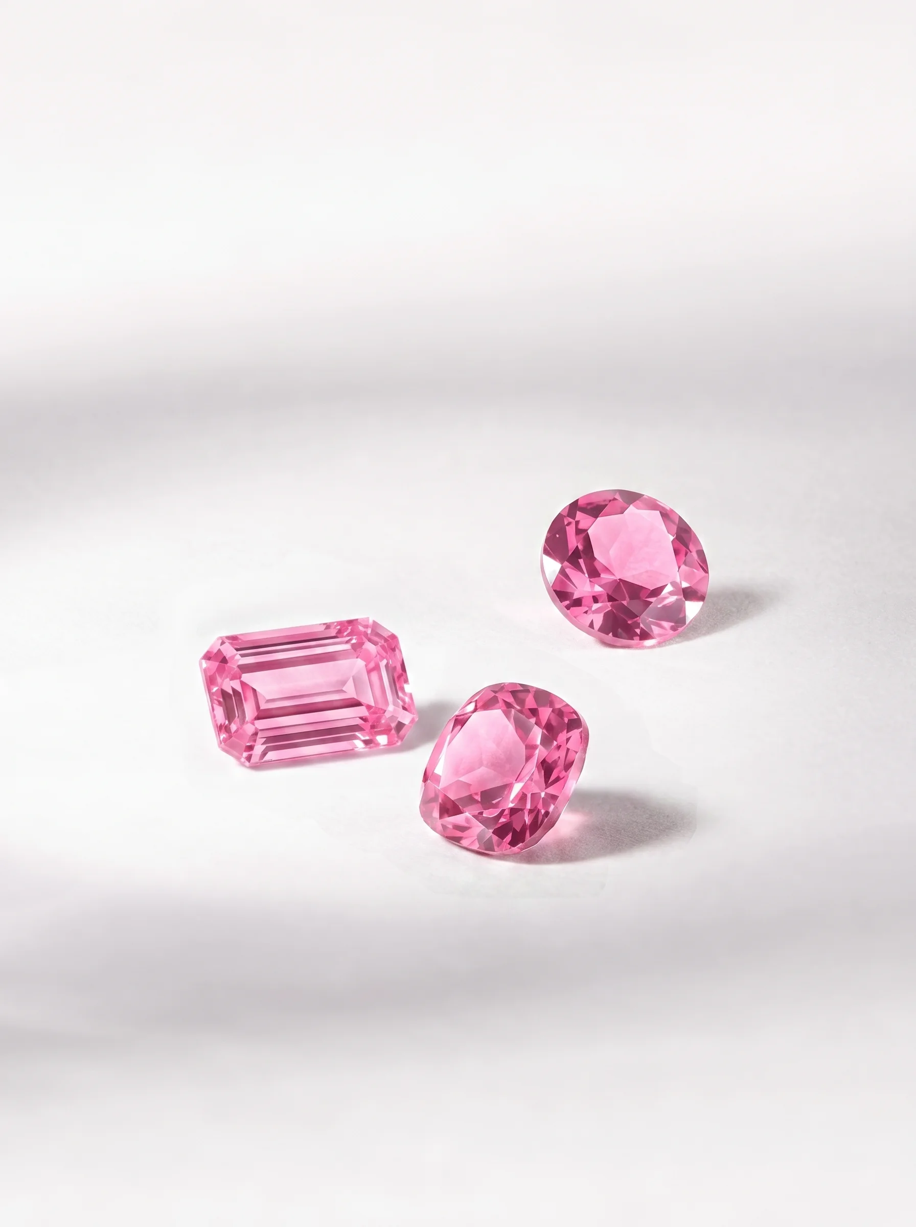 Pink Sapphire stones, loose-cut